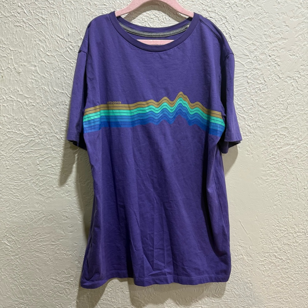 Purple Patagonia t shirt size 14 xl